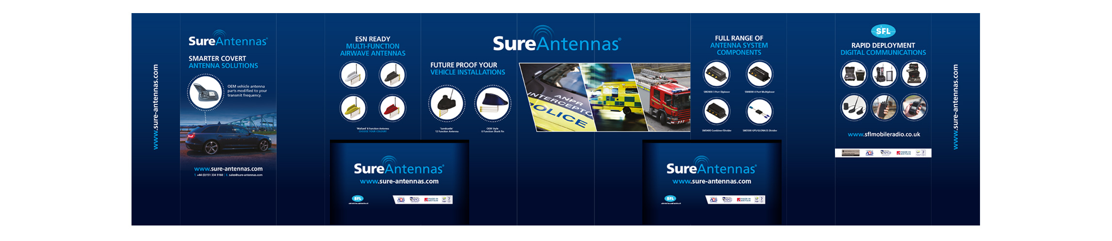 sure antennas exhibition graphics